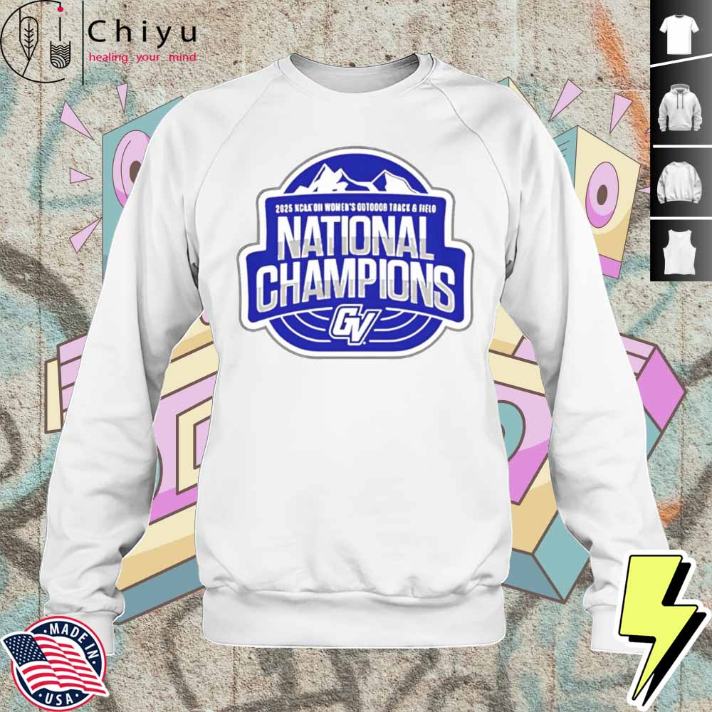 2025 Womens Outdoor Track Field National Champions Logo Shirt 3 2025 Womens Outdoor Track Field National Champions Logo Shirt