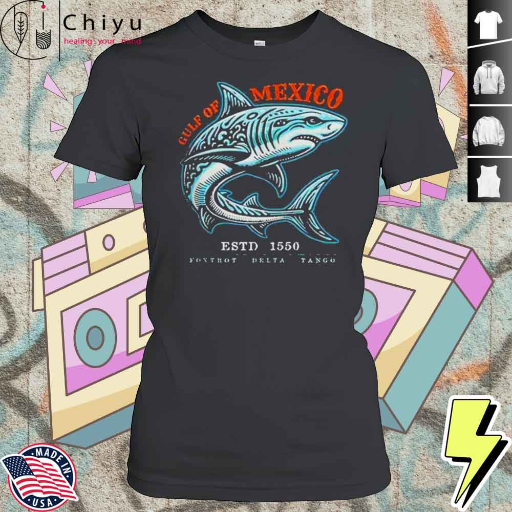 Gulf Of Mexico Foxtrot Delta Tango Tribal Shark Shirt 4 Gulf Of Mexico Foxtrot Delta Tango Tribal Shark Shirt