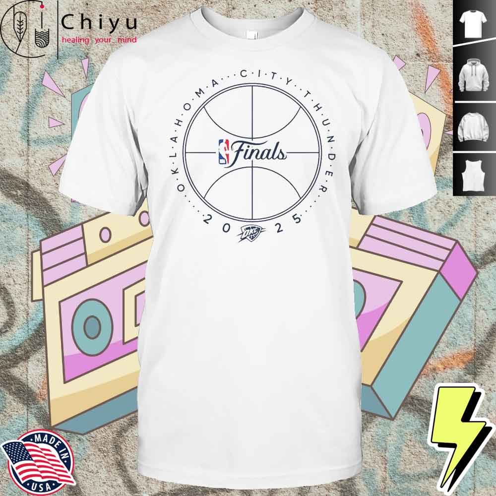 OKC Thunder 2025 NBA Finals Basketball Outline T-Shirt Hoodie OKC Thunder 2025 NBA Finals Basketball Outline T-Shirt Hoodie