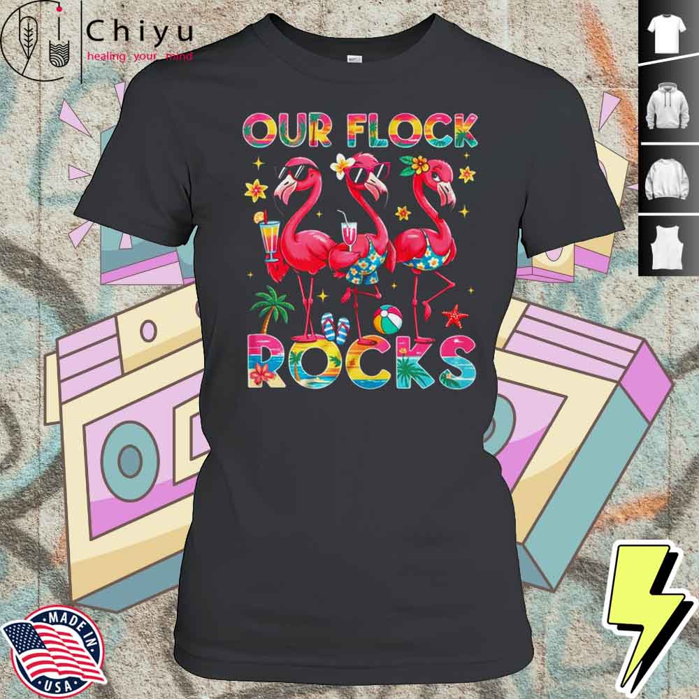 Our Flock Rocks Flamingo Summer Vacation Family Matching Shirt 4 Our Flock Rocks Flamingo Summer Vacation Family Matching Shirt