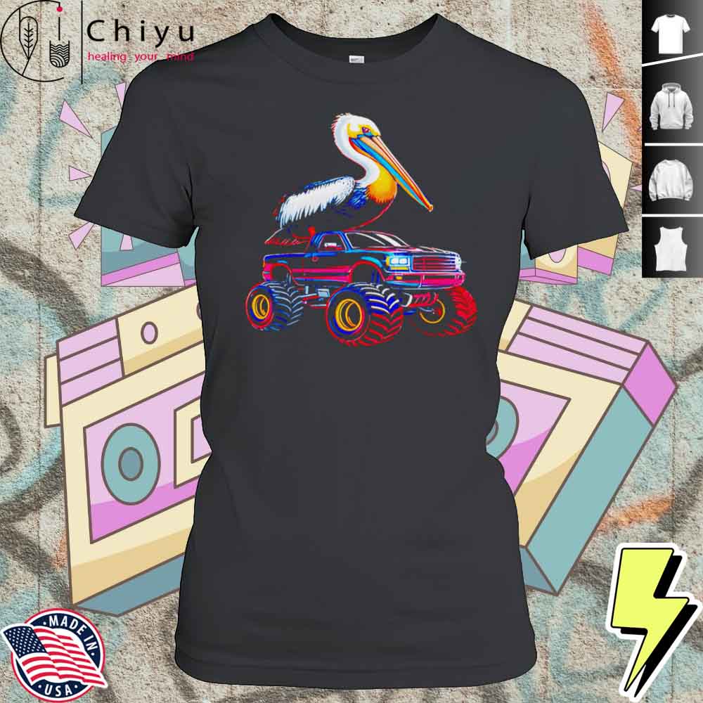 Pelican On Monster Truck Shirt 4 Pelican On Monster Truck Shirt