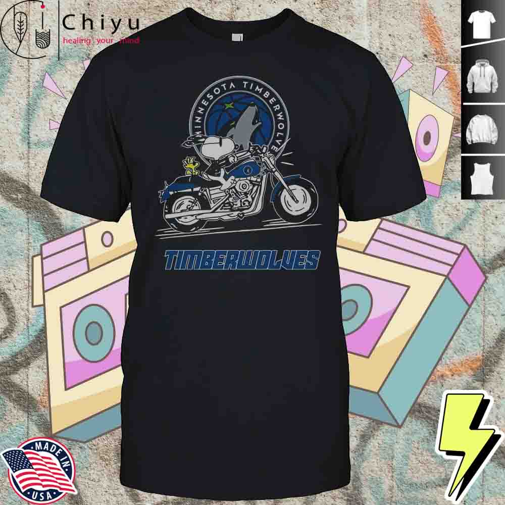 Snoopy And Woodstock Driving Motorbike Minnesota Timberwolves T-Shirt Hoodie Snoopy And Woodstock Driving Motorbike Minnesota Timberwolves T-Shirt Hoodie