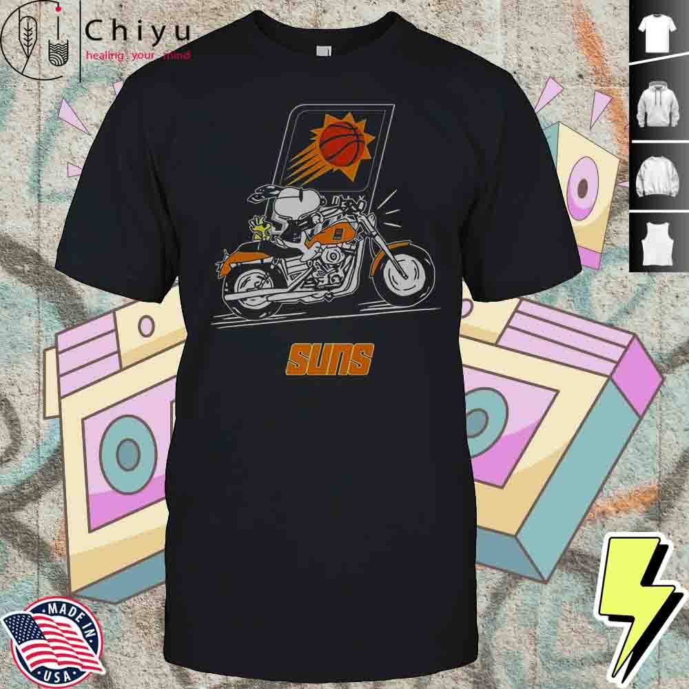Snoopy And Woodstock Driving Motorbike Phoenix Suns T-Shirt Hoodie Snoopy And Woodstock Driving Motorbike Phoenix Suns T-Shirt Hoodie