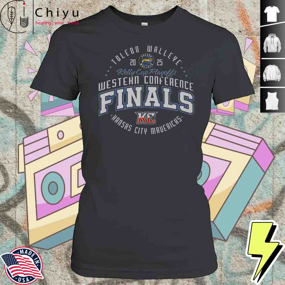 Toledo Walleye 2025 Western Conference Finals T-Shirt 4 Toledo Walleye 2025 Western Conference Finals T-Shirt