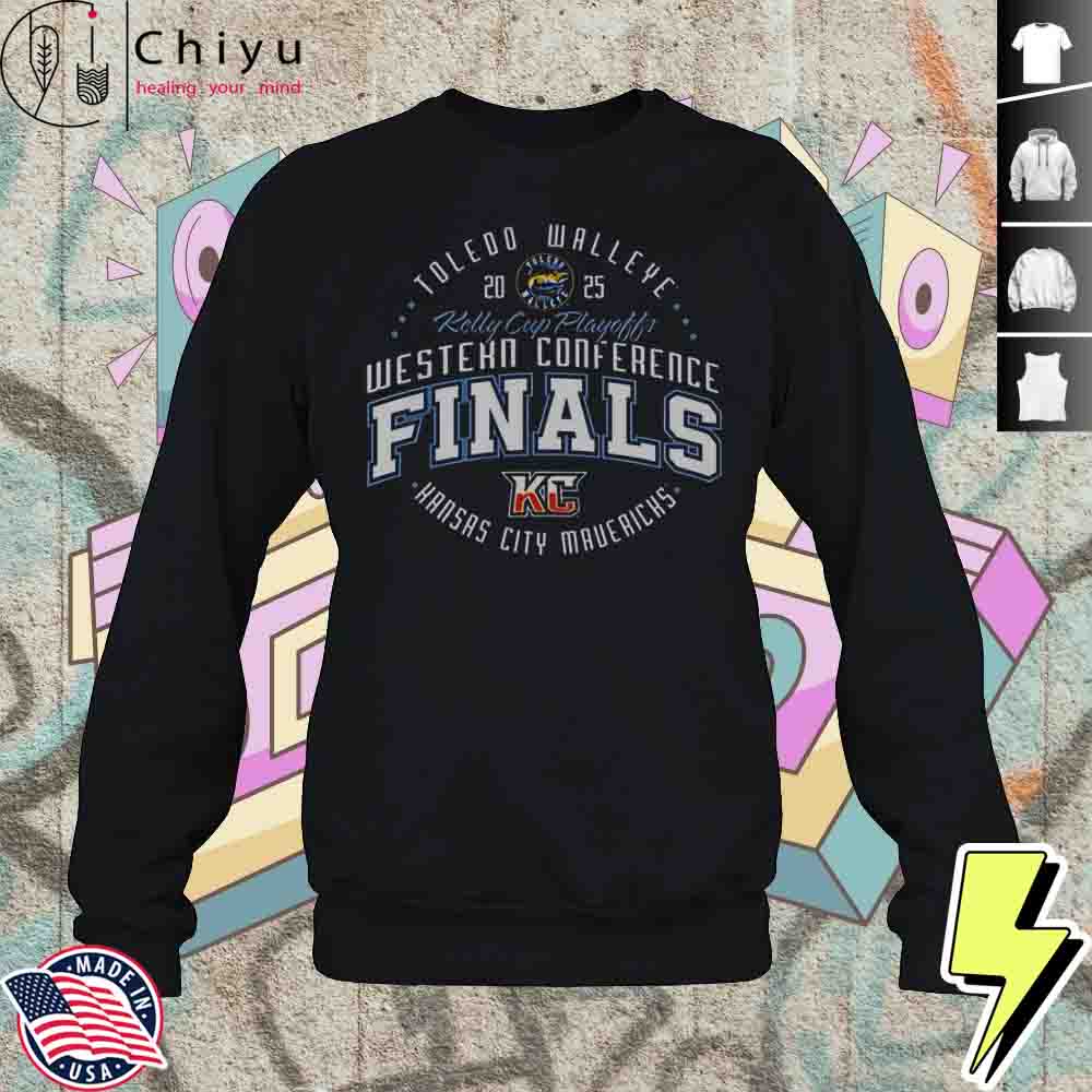 Toledo Walleye 2025 Western Conference Finals T-Shirt 3 Toledo Walleye 2025 Western Conference Finals T-Shirt