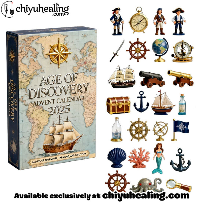 2025 AGE OF DISCOVERY Collector's Countdown Edition, Christmas Countdown Advent Calendar Gift Box with 24 Acrylic Ornaments