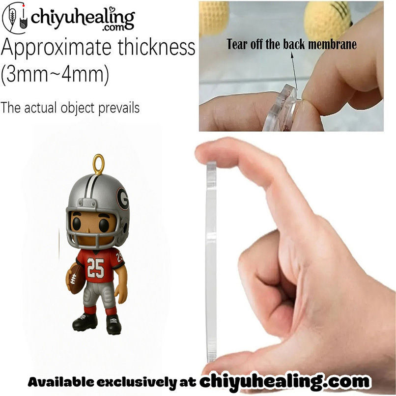 2025 Georgia Bulldogs Advent Calendar, Christmas Countdown Advent Calendar Gift Box with 24 Acrylic Ornaments