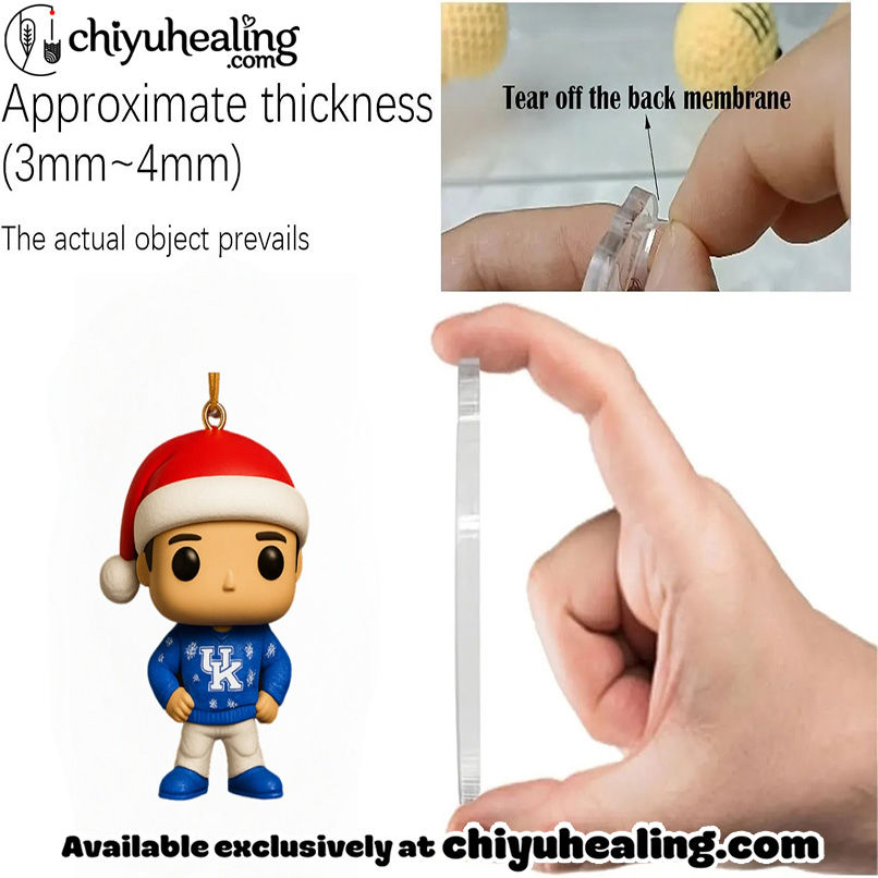 2025 Kentucky Wildcats Advent Calendar, Christmas Countdown Advent Calendar Gift Box with 24 Acrylic Ornaments