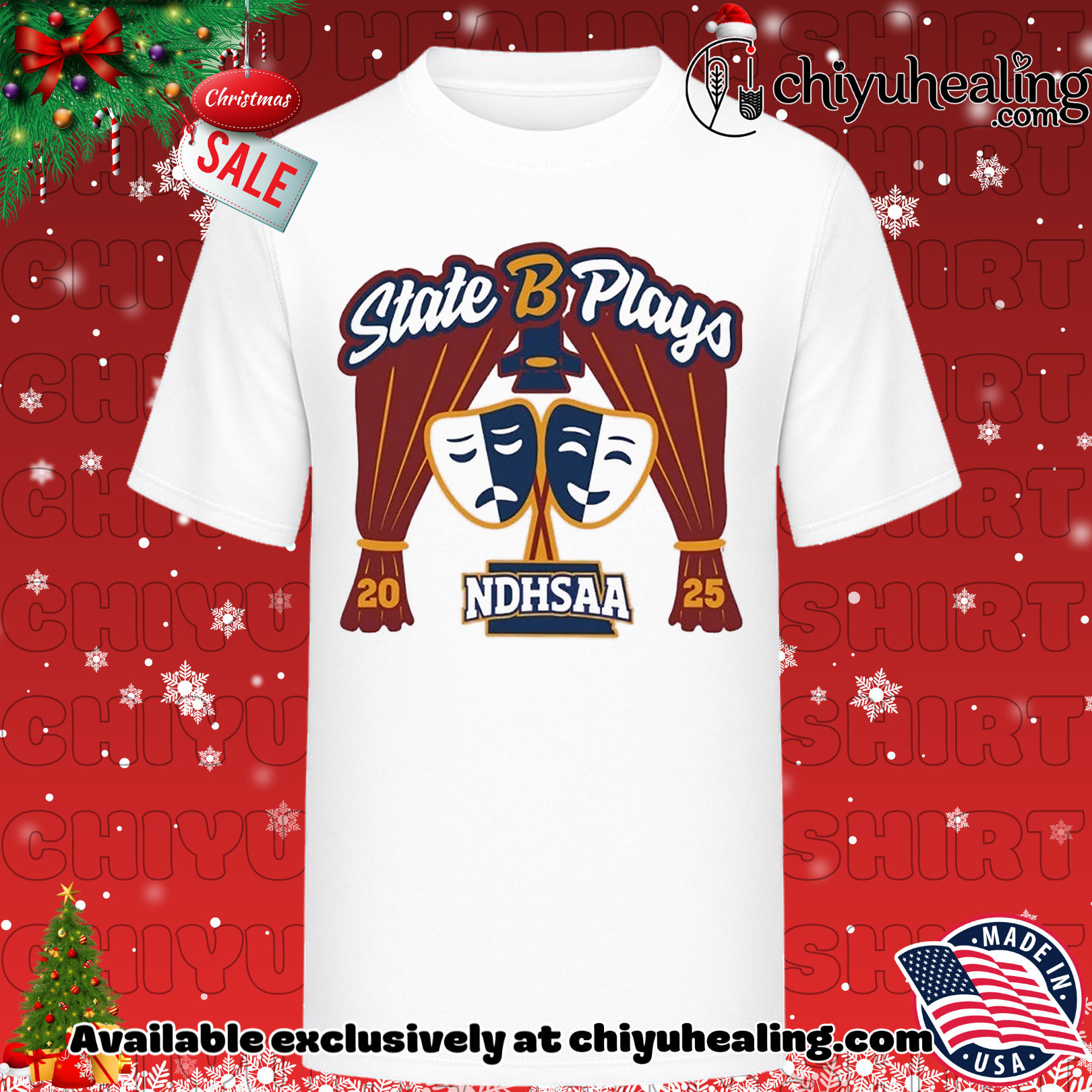 2025 NDHSAA Class B Plays Championship Christmas ornament, Hoodie, Sweatshirt, Poster Canvas, Mug, Ornaments