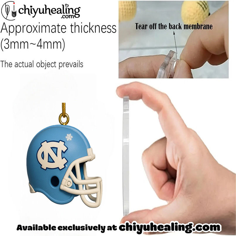 2025 North Carolina Tar Heels Advent Calendar, Christmas Countdown Advent Calendar Gift Box with 24 Acrylic Ornaments