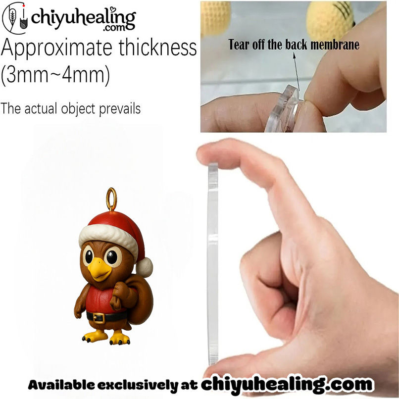 2025 Rice Owls Advent Calendar, Christmas Countdown Advent Calendar Gift Box with 24 Acrylic Ornaments