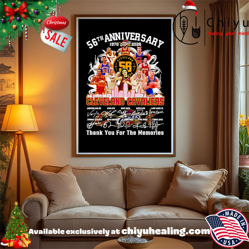 56th anniversary 1970 2026 Cleveland Cavaliers thank you for the memories shirt, Hoodie, Sweatshirt, Poster Canvas, Mug, Ornaments 56th anniversary 1970 2026 Cleveland Cavaliers thank you for the memories shirt, Hoodie, Sweatshirt, Poster Canvas, Mug, Ornaments