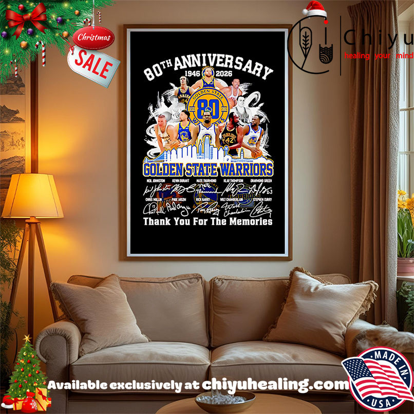 80th anniversary 1946 2026 Golden State Warriors thank you for the memories shirt, Hoodie, Sweatshirt, Poster Canvas, Mug, Ornaments 80th anniversary 1946 2026 Golden State Warriors thank you for the memories shirt, Hoodie, Sweatshirt, Poster Canvas, Mug, Ornaments