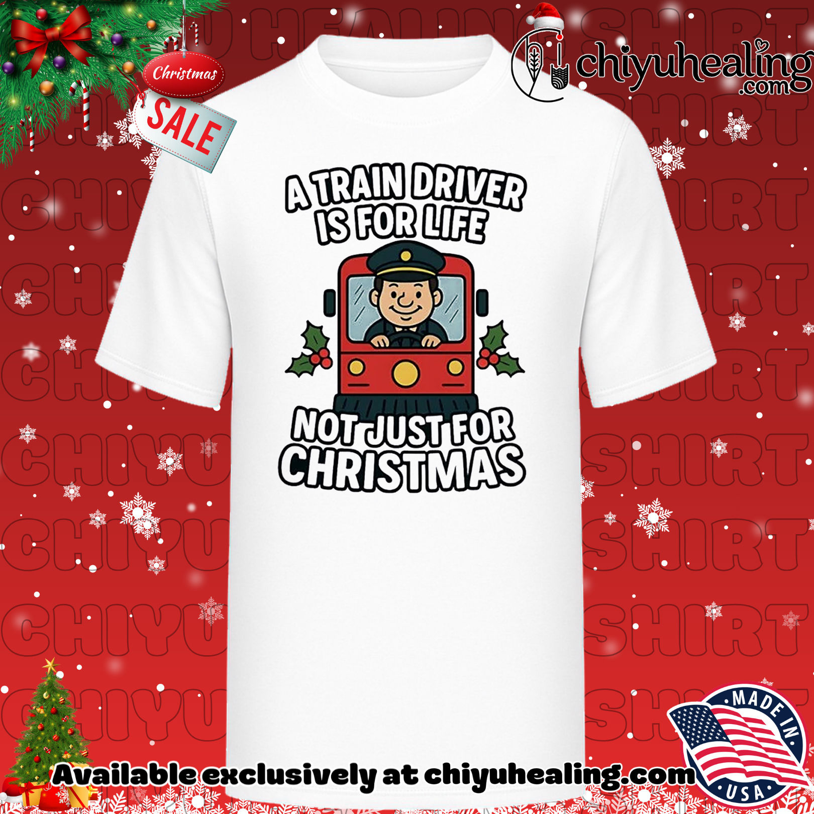 A Train Driver is for Life Not Just for Christmas Christmas ornament, Hoodie, Sweatshirt, Poster Canvas, Mug, Ornaments