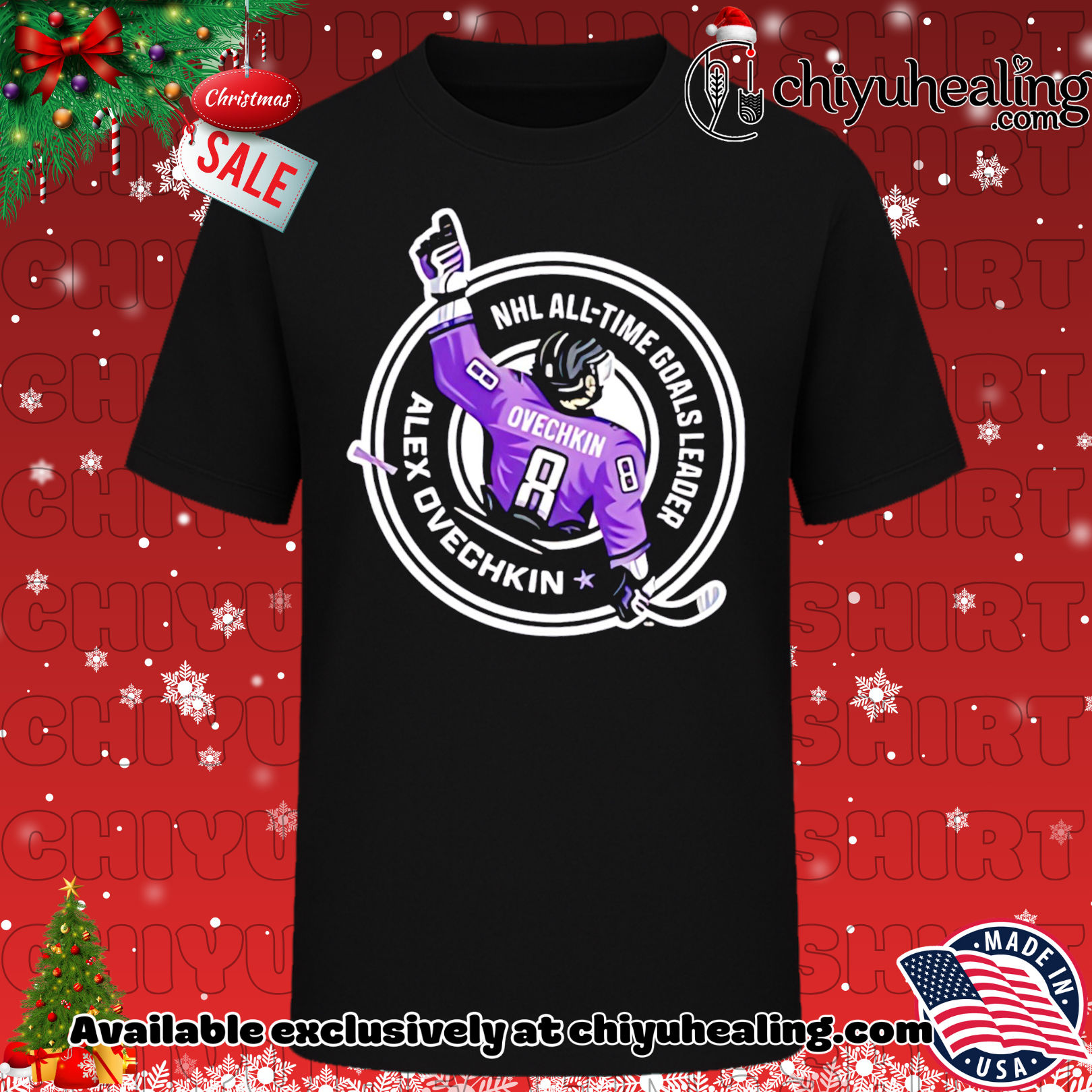 Alex Ovechkin NHL All-Time Goals Leader shirt, Hoodie, Sweatshirt, Poster Canvas, Mug, Ornaments