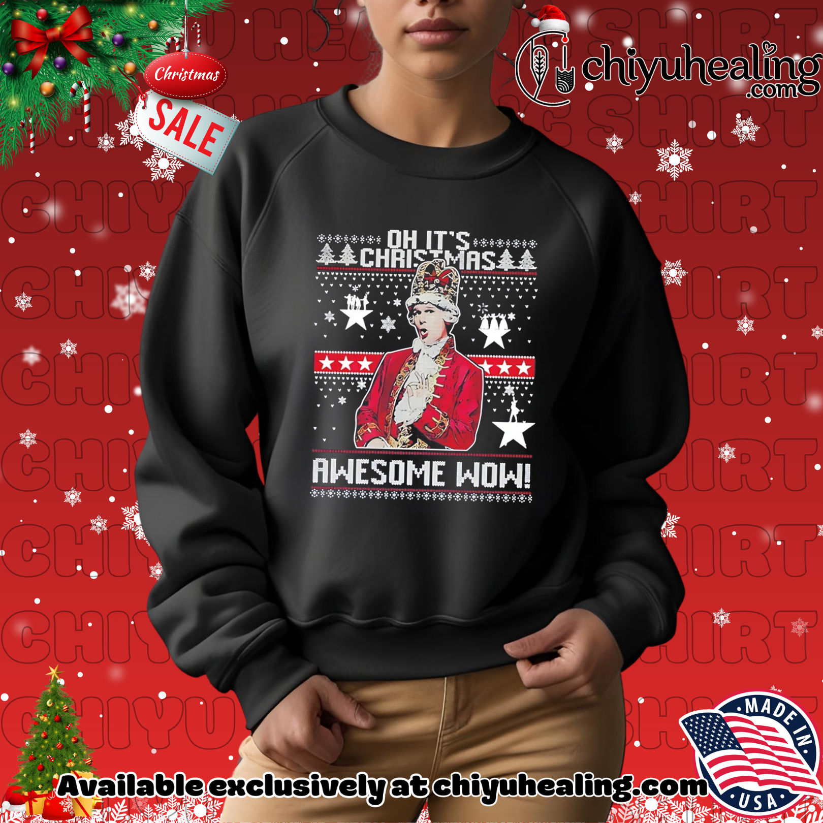 Alexander Hamilton Oh It's Christmas Awesome Wow shirt, Hoodie, Sweatshirt, Poster Canvas, Mug, Ornaments 2 Alexander Hamilton Oh It's Christmas Awesome Wow shirt, Hoodie, Sweatshirt, Poster Canvas, Mug, Ornaments