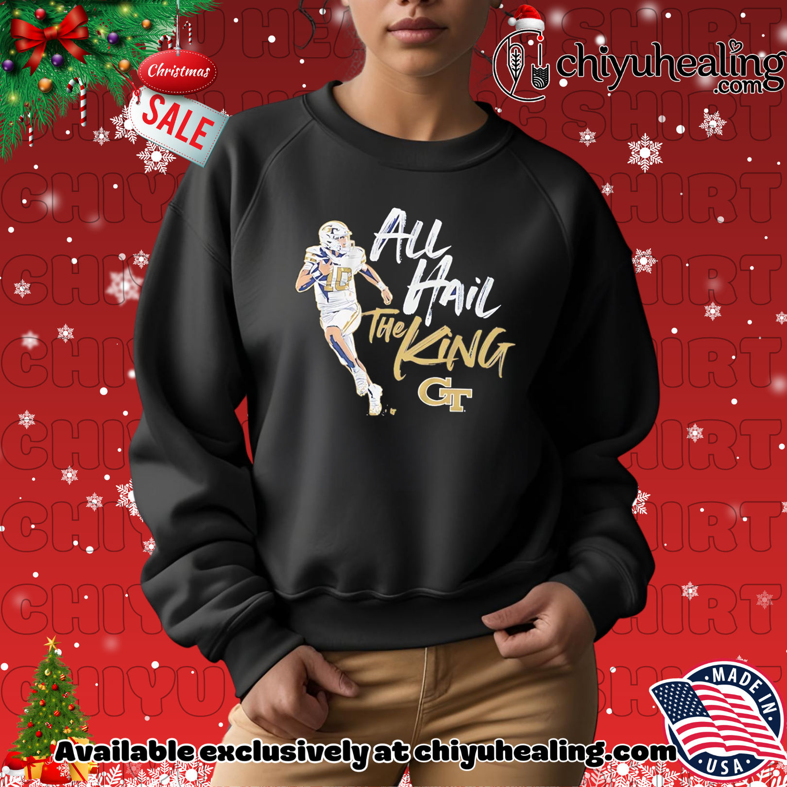 All Hail Haynes King Georgia Tech Yellow Jackets shirt, Hoodie, Sweatshirt, Poster Canvas, Mug, Ornaments 2 All Hail Haynes King Georgia Tech Yellow Jackets shirt, Hoodie, Sweatshirt, Poster Canvas, Mug, Ornaments