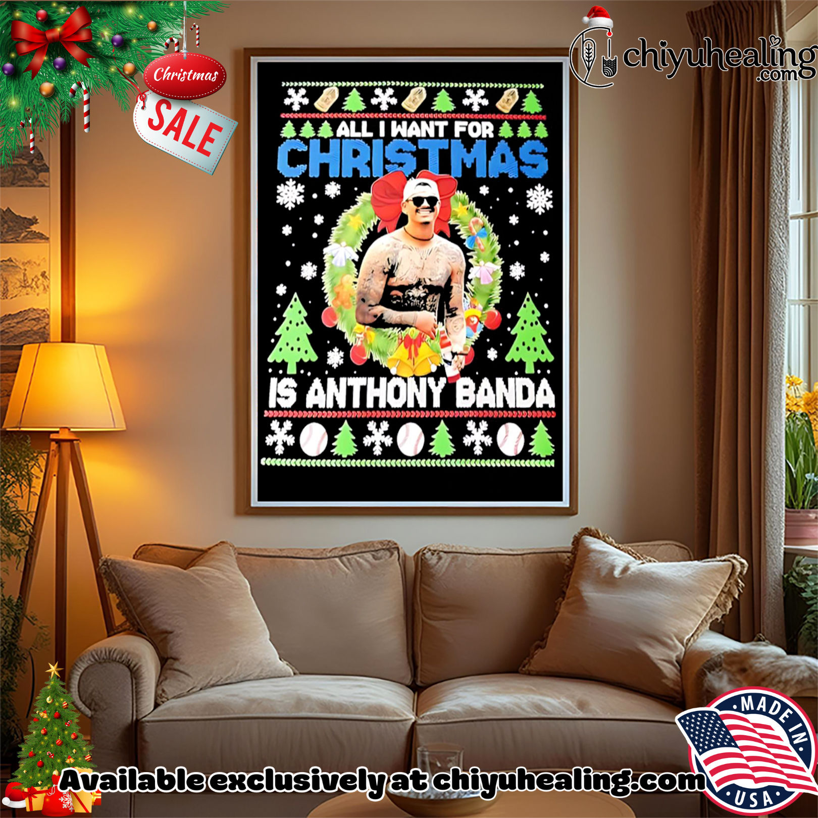 All I Want For Christmas Is Anthony Banda LA Dodgers shirt, Hoodie, Sweatshirt, Poster Canvas, Mug, Ornaments All I Want For Christmas Is Anthony Banda LA Dodgers shirt, Hoodie, Sweatshirt, Poster Canvas, Mug, Ornaments