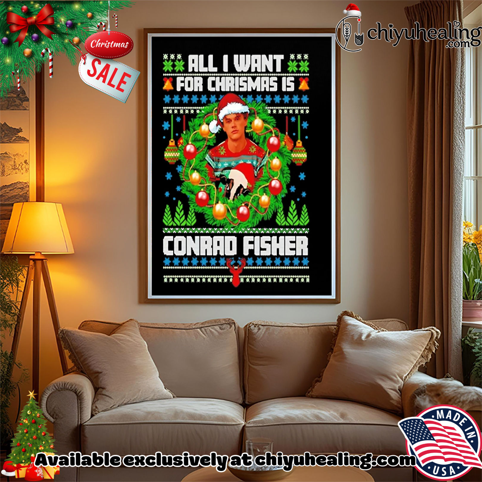 All I Want For Christmas Is Conrad Fisher sweatshirt, Hoodie, Sweatshirt, Poster Canvas, Mug, Ornaments All I Want For Christmas Is Conrad Fisher sweatshirt, Hoodie, Sweatshirt, Poster Canvas, Mug, Ornaments