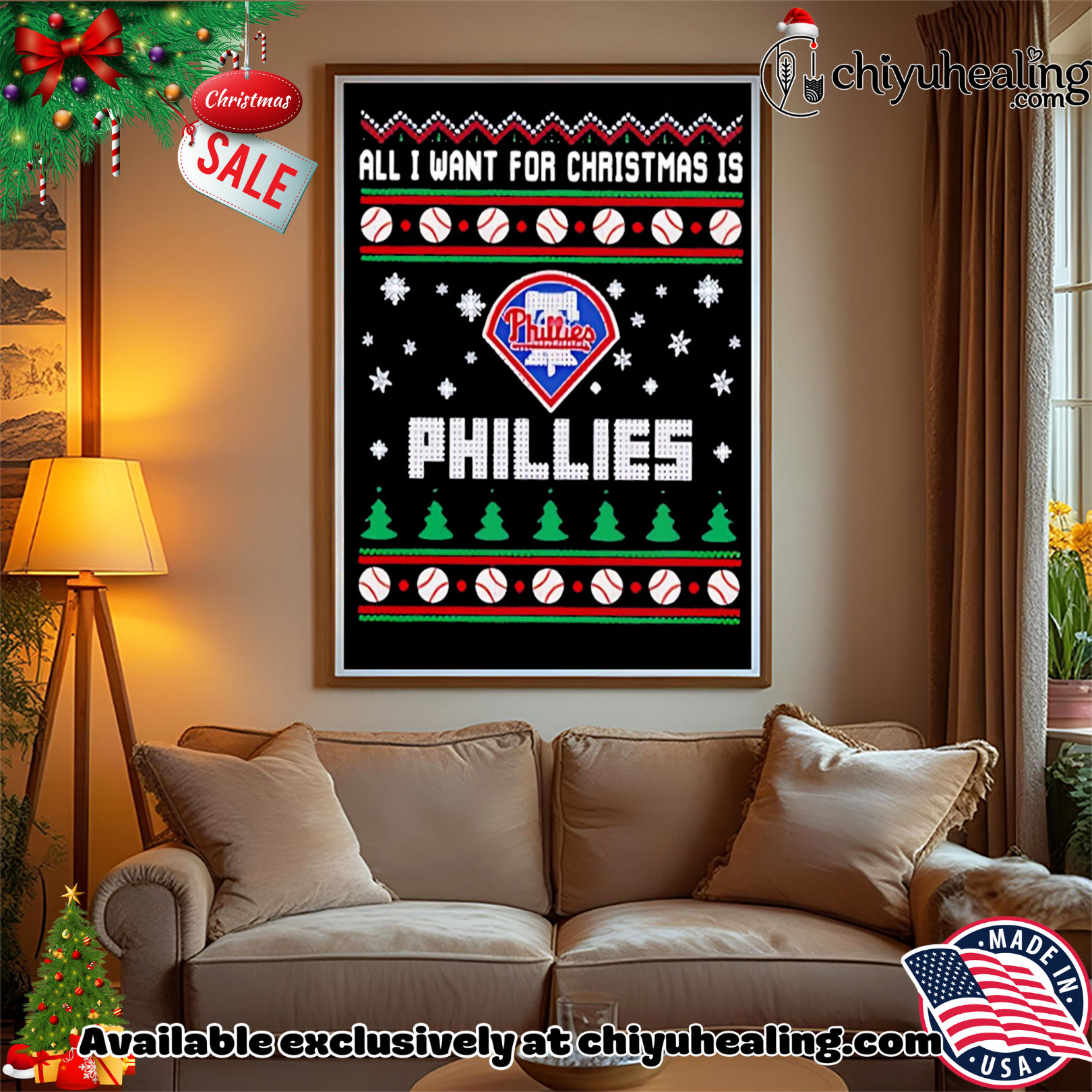 All I Want For Christmas Is Philadelphia Phillies shirt, Hoodie, Sweatshirt, Poster Canvas, Mug, Ornaments All I Want For Christmas Is Philadelphia Phillies shirt, Hoodie, Sweatshirt, Poster Canvas, Mug, Ornaments