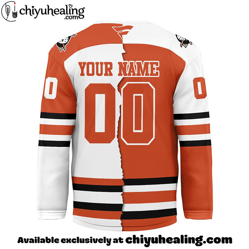 Anaheim Ducks - Premium NHL Personalized Split Color Hockey Jersey