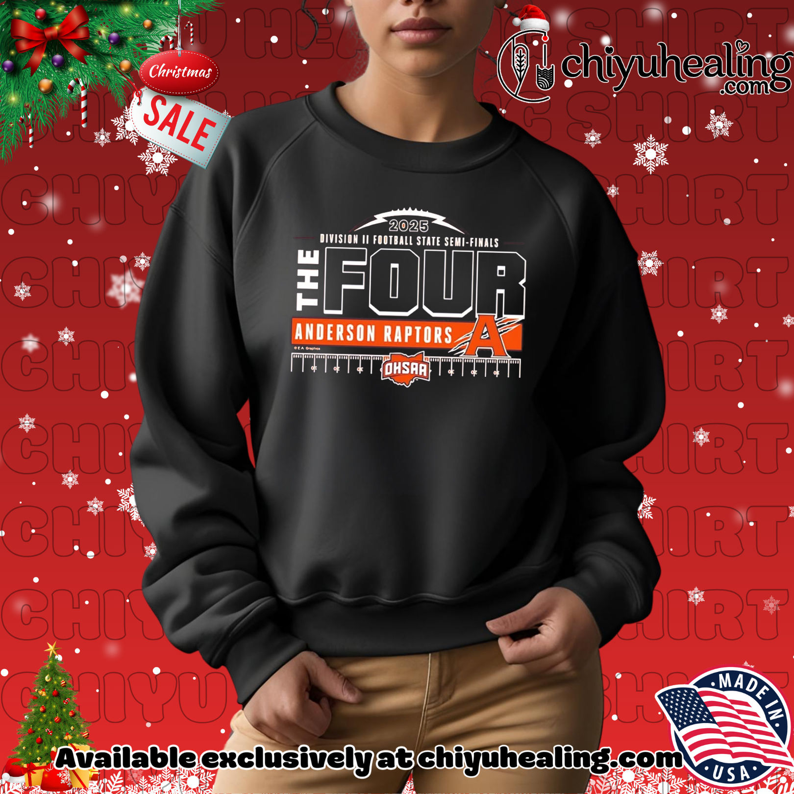 Anderson Raptors 2025 MHSAA Football D2 The Four shirt, Hoodie, Sweatshirt, Poster Canvas, Mug, Ornaments 2 Anderson Raptors 2025 MHSAA Football D2 The Four shirt, Hoodie, Sweatshirt, Poster Canvas, Mug, Ornaments