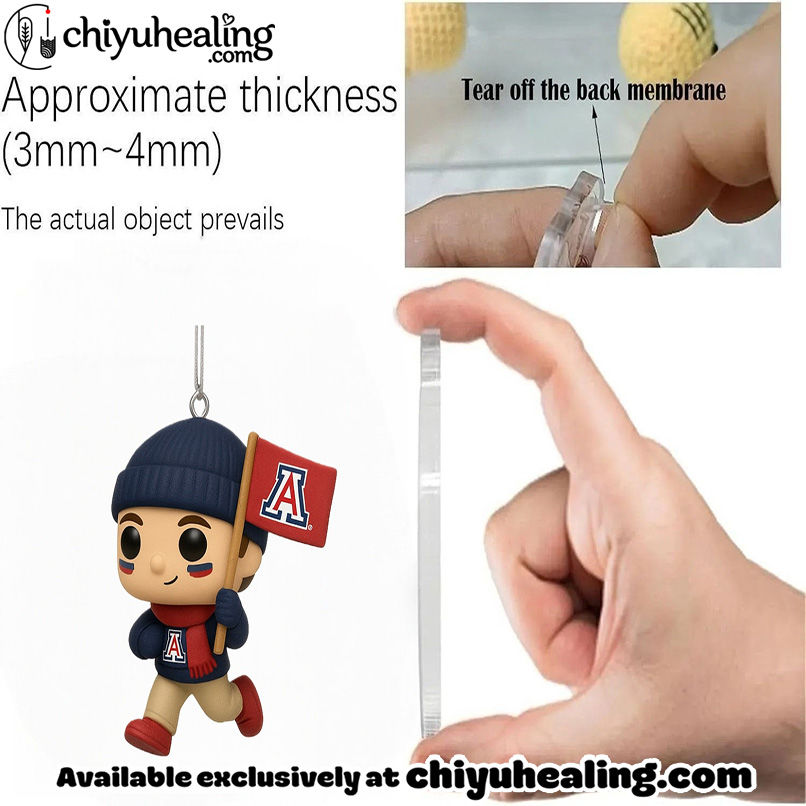 Arizona Wildcats 111th Anniversary Advent Calendar, Christmas Countdown Advent Calendar Gift Box with 24 Acrylic Ornaments