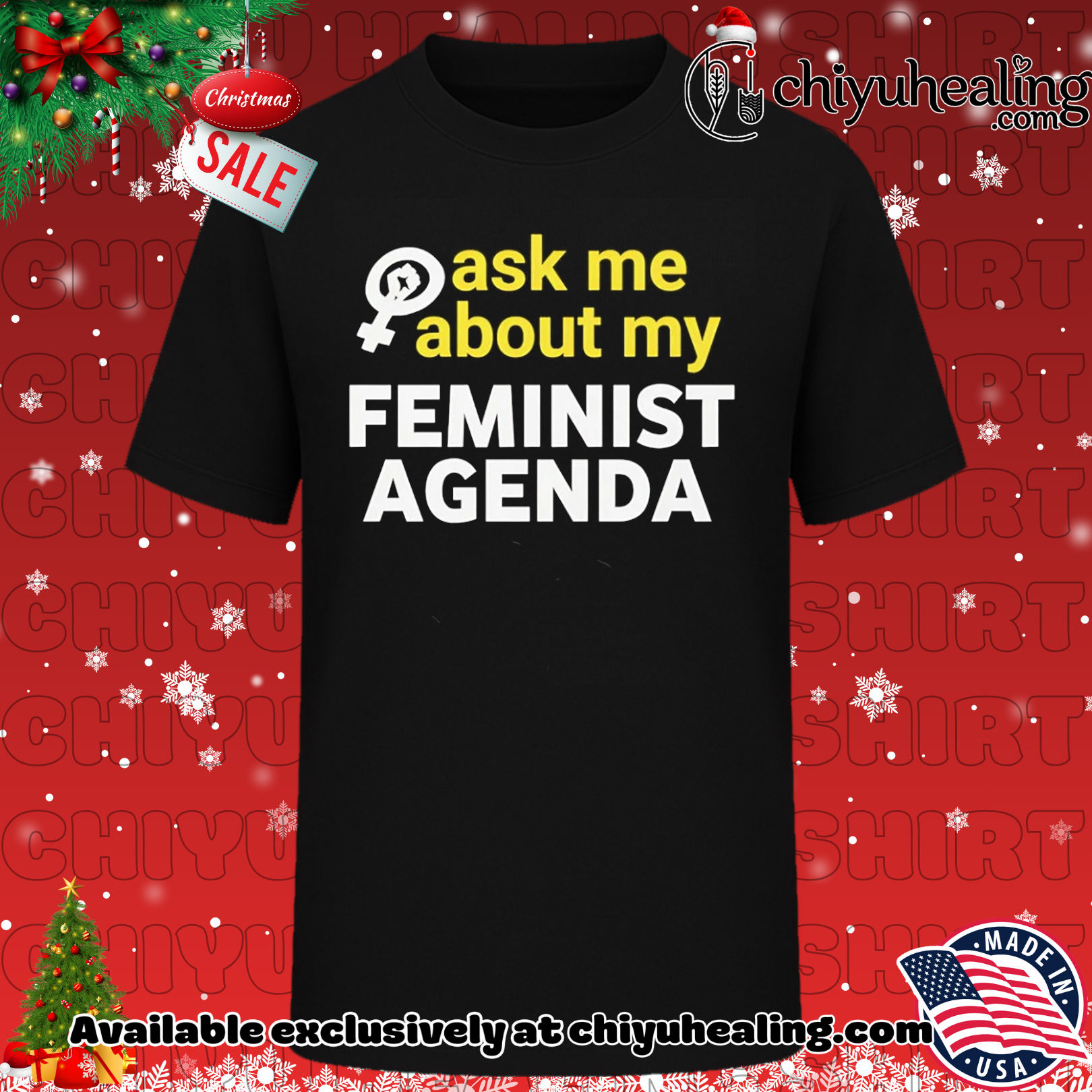 Ask me about Feminist Agenda shirt, Hoodie, Sweatshirt, Poster Canvas, Mug, Ornaments
