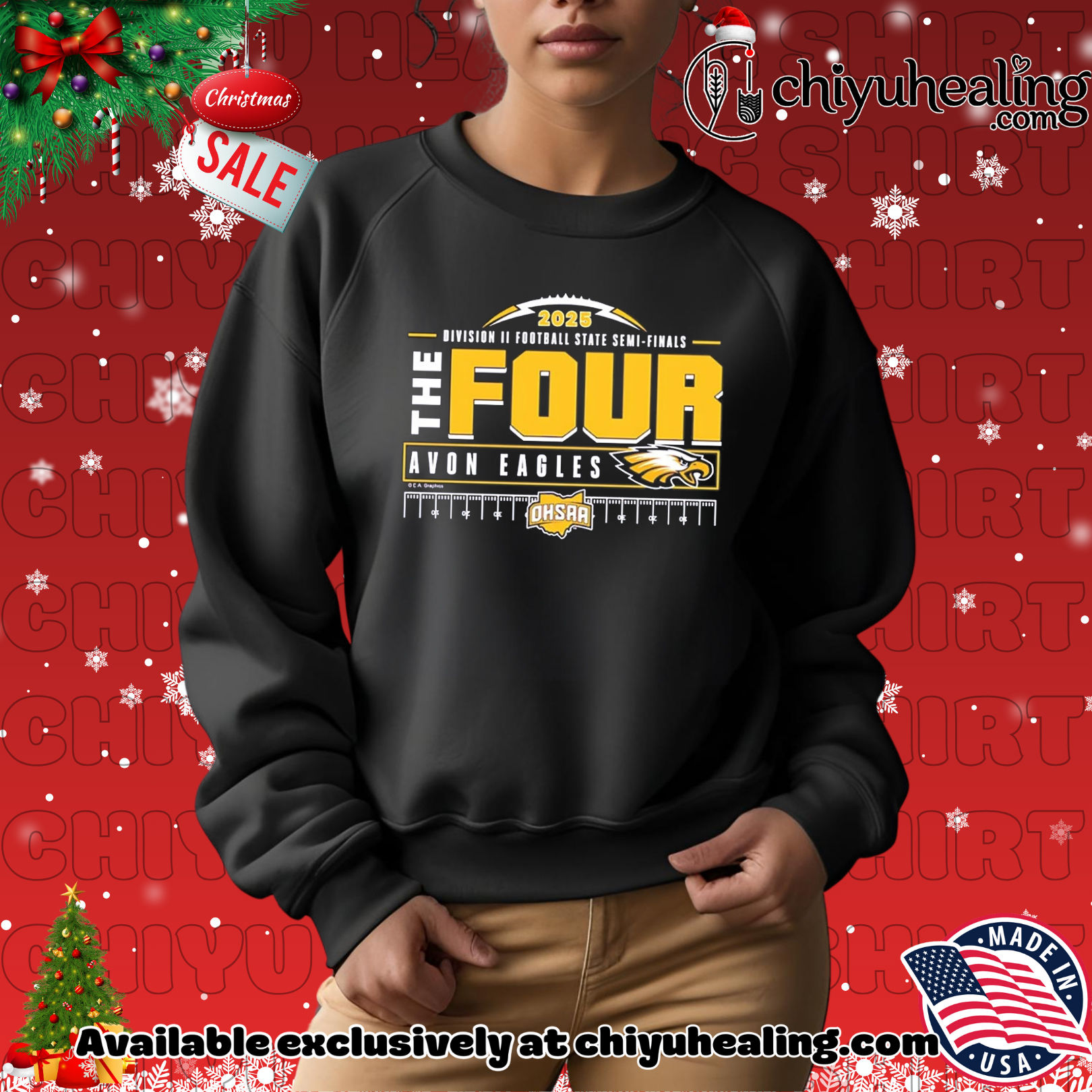 Avon Eagles 2025 MHSAA Football D2 The Four shirt, Hoodie, Sweatshirt, Poster Canvas, Mug, Ornaments 2 Avon Eagles 2025 MHSAA Football D2 The Four shirt, Hoodie, Sweatshirt, Poster Canvas, Mug, Ornaments