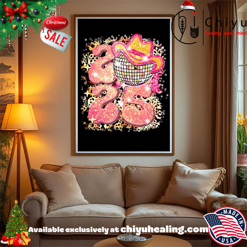 Awesome 2025 Disco Cowboy Hat shirt, Hoodie, Sweatshirt, Poster Canvas, Mug, Ornaments Awesome 2025 Disco Cowboy Hat shirt, Hoodie, Sweatshirt, Poster Canvas, Mug, Ornaments