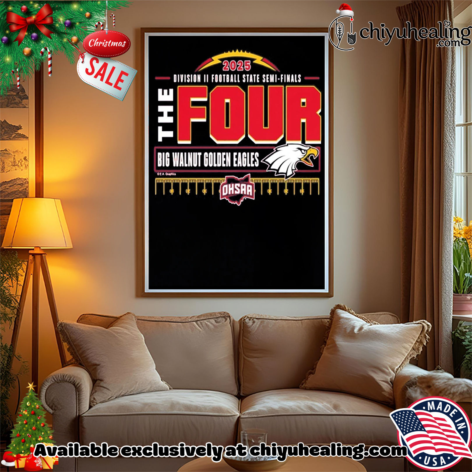 Big Walnut Golden Eagles 2025 MHSAA Football D2 The Four shirt, Hoodie, Sweatshirt, Poster Canvas, Mug, Ornaments Big Walnut Golden Eagles 2025 MHSAA Football D2 The Four shirt, Hoodie, Sweatshirt, Poster Canvas, Mug, Ornaments