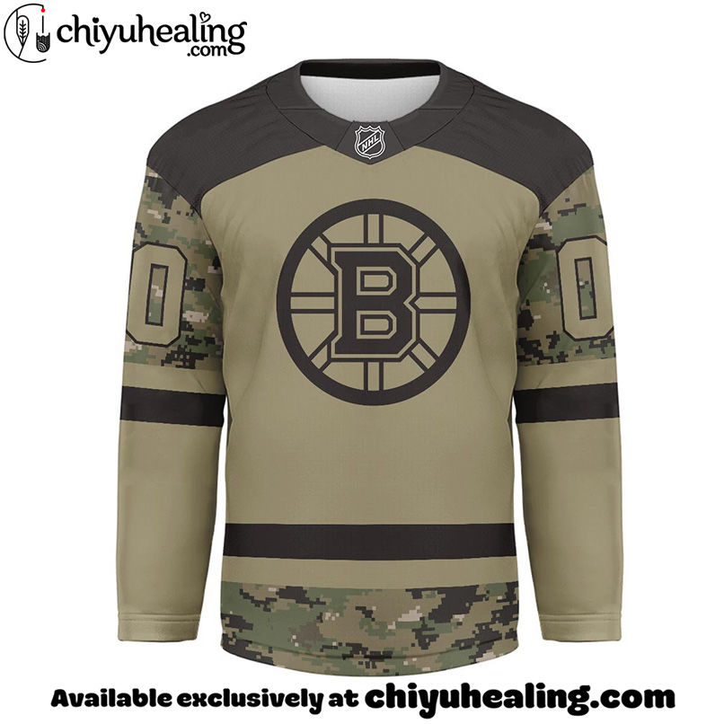 Boston Bruins - Premium NHL Camo Army Hockey Jersey Boston Bruins - Premium NHL Camo Army Hockey Jersey