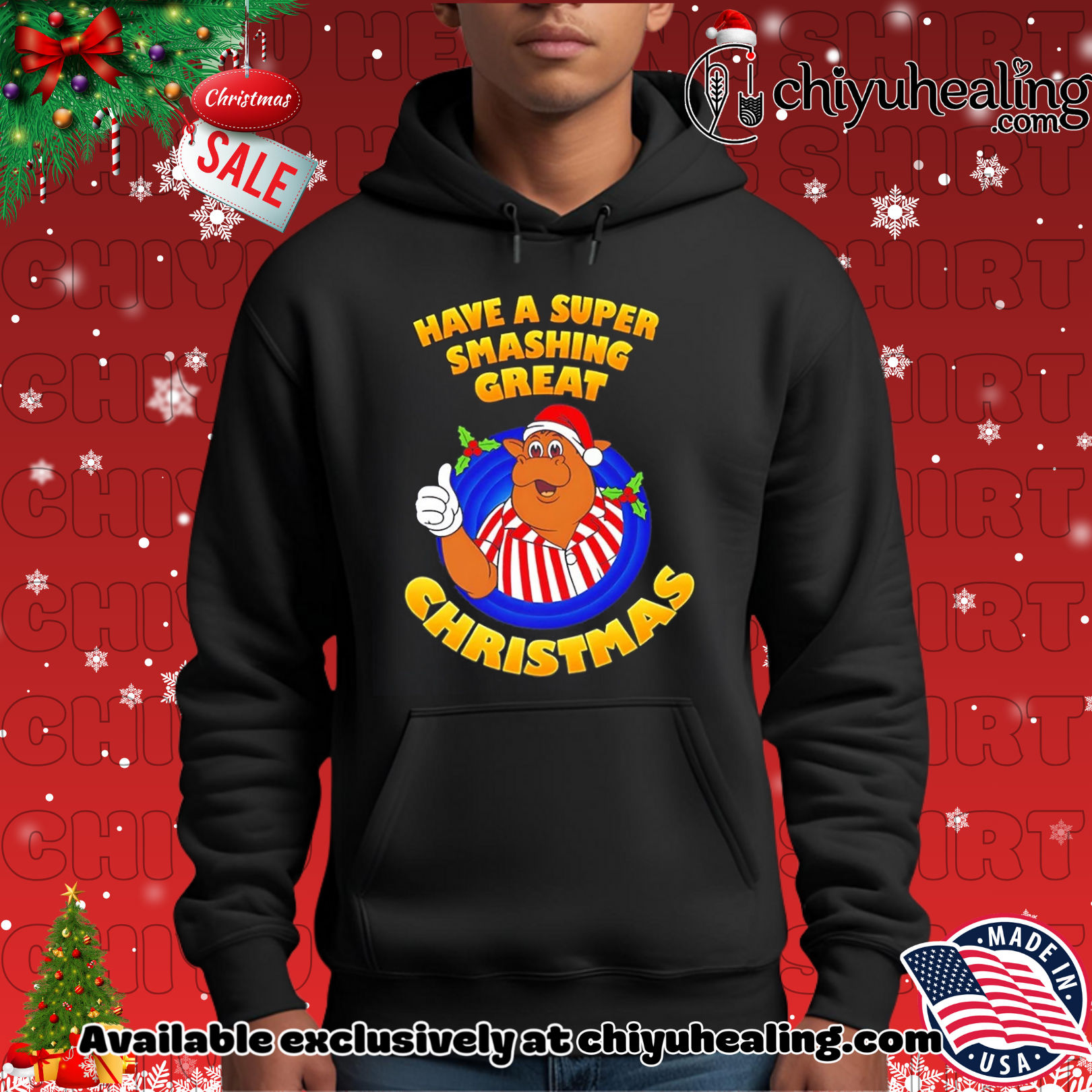 Bullseye Have a Super Smashing Great Christmas shirt, Hoodie, Sweatshirt, Poster Canvas, Mug, Ornaments
