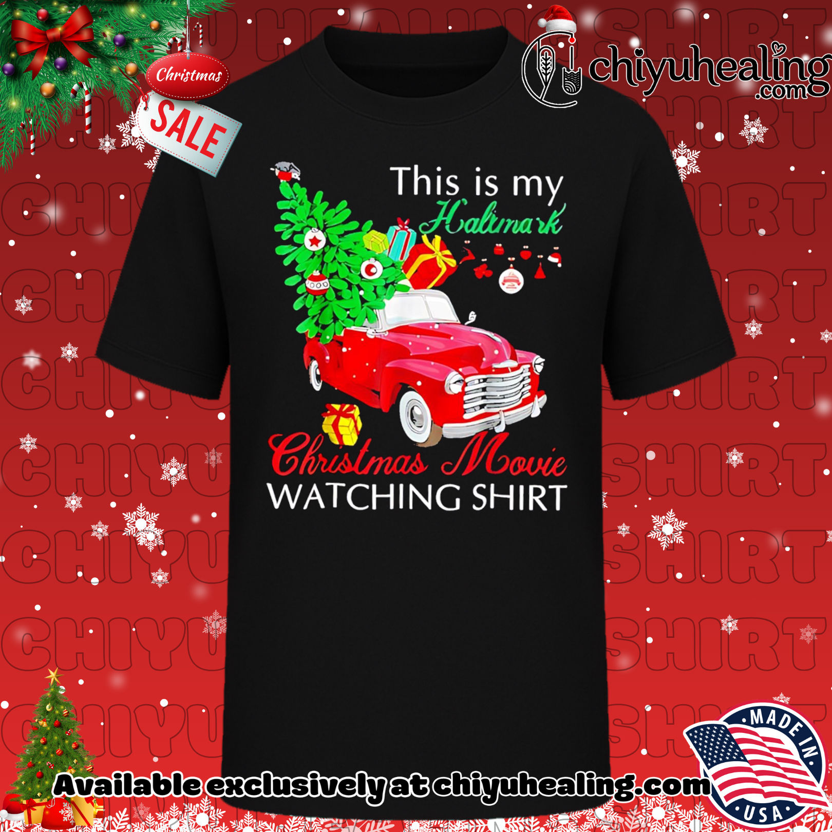Car This Is My Hallmark Christmas Movie Watching Shirt, Hoodie, Sweatshirt, Poster Canvas, Mug, Ornaments