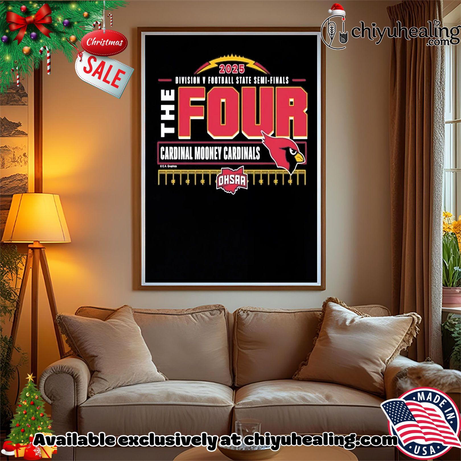 Cardinal Mooney Cardinals 2025 MHSAA Football D5 The Four shirt, Hoodie, Sweatshirt, Poster Canvas, Mug, Ornaments Cardinal Mooney Cardinals 2025 MHSAA Football D5 The Four shirt, Hoodie, Sweatshirt, Poster Canvas, Mug, Ornaments