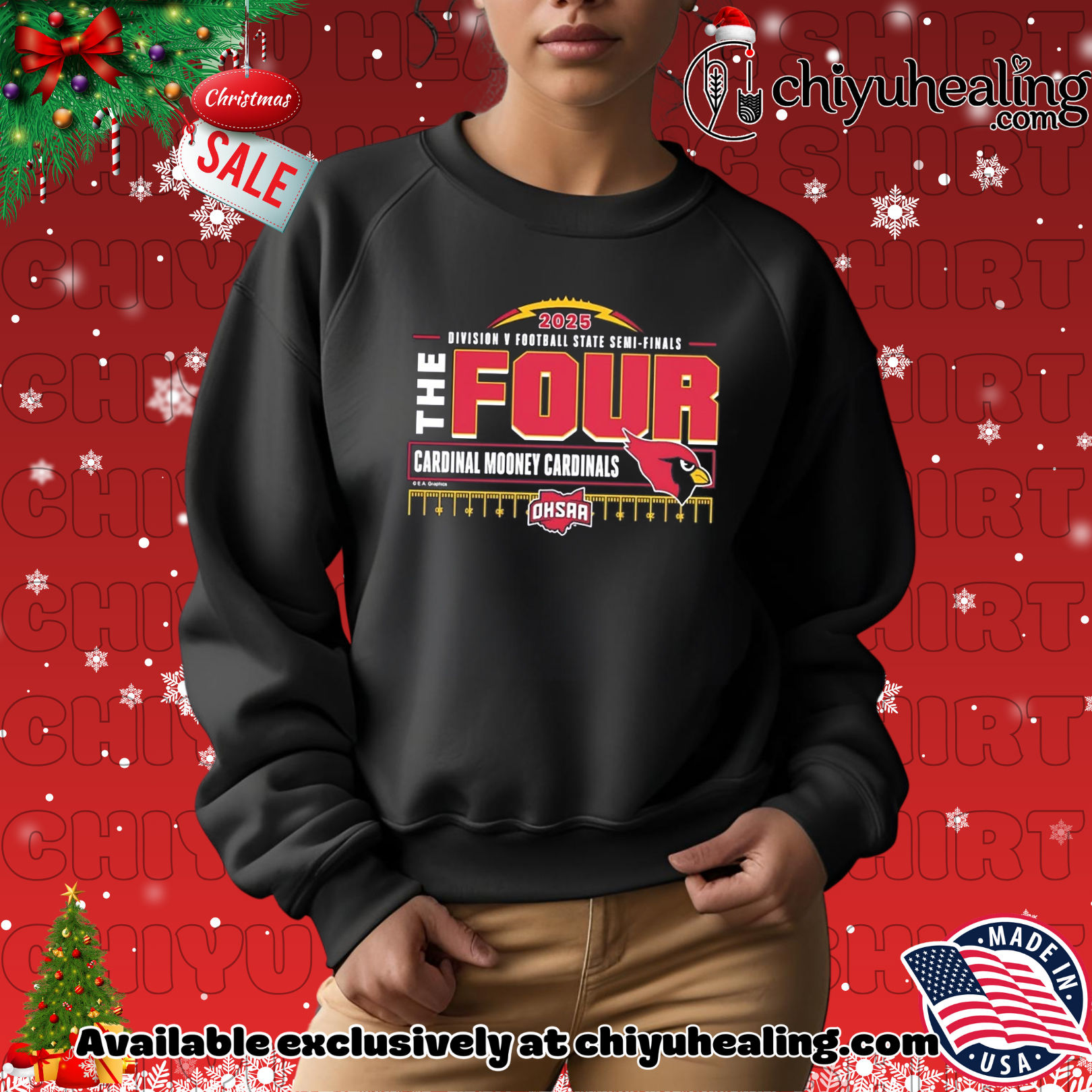 Cardinal Mooney Cardinals 2025 MHSAA Football D5 The Four shirt, Hoodie, Sweatshirt, Poster Canvas, Mug, Ornaments 2 Cardinal Mooney Cardinals 2025 MHSAA Football D5 The Four shirt, Hoodie, Sweatshirt, Poster Canvas, Mug, Ornaments