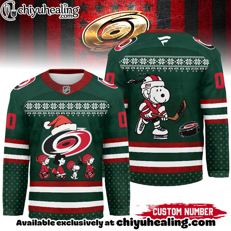 Carolina Hurricanes - Premium NHL Peanuts Snoopy Hockey Jersey