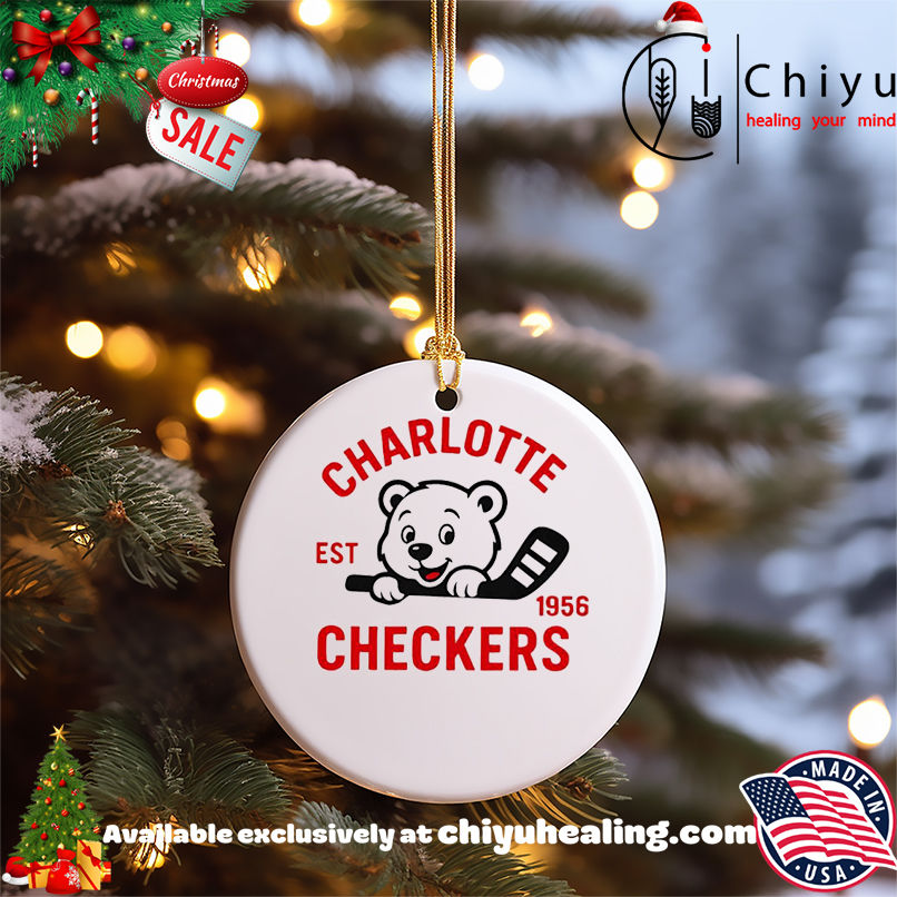 Charlotte Checkers bear cute logo est 1956 shirt, Hoodie, Sweatshirt, Poster Canvas, Mug, Ornaments 5 Charlotte Checkers bear cute logo est 1956 shirt, Hoodie, Sweatshirt, Poster Canvas, Mug, Ornaments