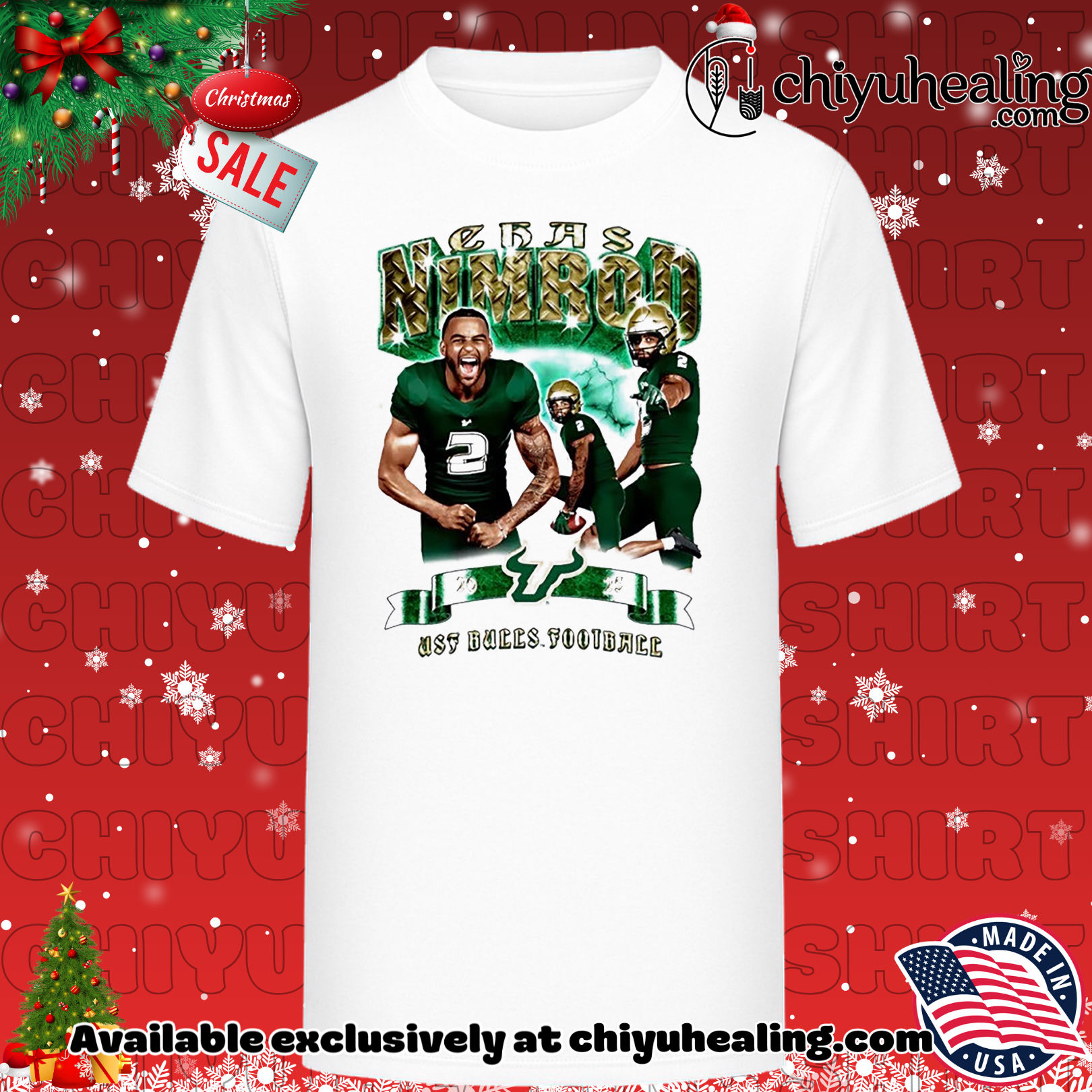 Chas Nimrod South Florida Bulls 90s vintage Christmas ornament, Hoodie, Sweatshirt, Poster Canvas, Mug, Ornaments