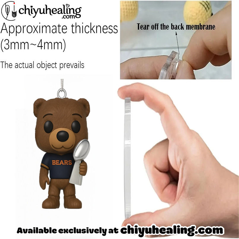 Chicago Bears 105th Anniversary 2025 Advent Calendar, Christmas Countdown Advent Calendar Gift Box with 24 Acrylic Ornaments