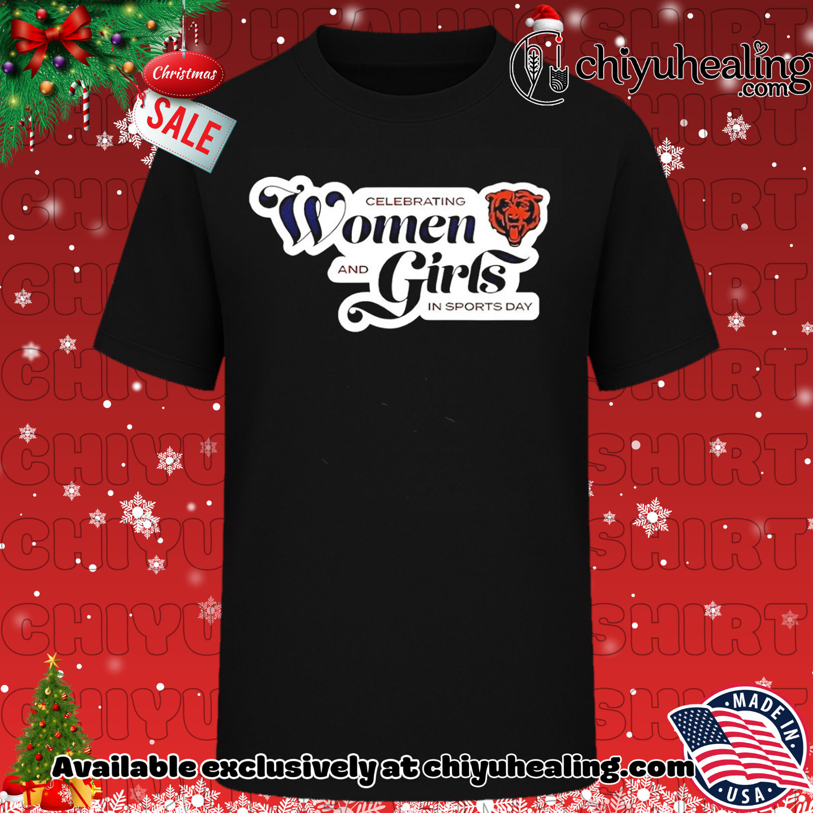 Chicago Bears 2025 Celebrating Women and Girls In Sports Day shirt, Hoodie, Sweatshirt, Poster Canvas, Mug, Ornaments