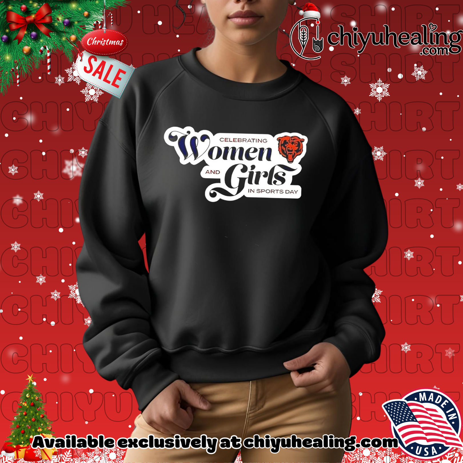 Chicago Bears 2025 Celebrating Women and Girls In Sports Day shirt, Hoodie, Sweatshirt, Poster Canvas, Mug, Ornaments Chicago Bears 2025 Celebrating Women and Girls In Sports Day shirt, Hoodie, Sweatshirt, Poster Canvas, Mug, Ornaments