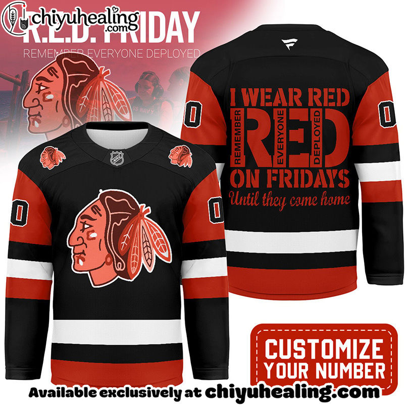 Chicago Blackhawks - Premium NHL Red Friday Hockey Jersey