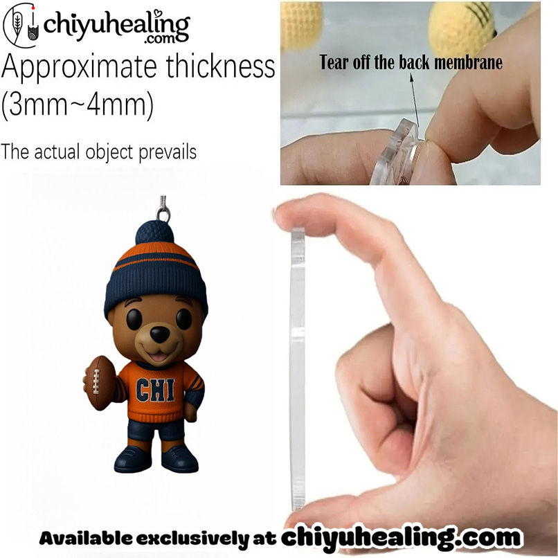 Chicago Sports Advent Calendar 2025, Christmas Countdown Advent Calendar Gift Box with 24 Acrylic Ornaments