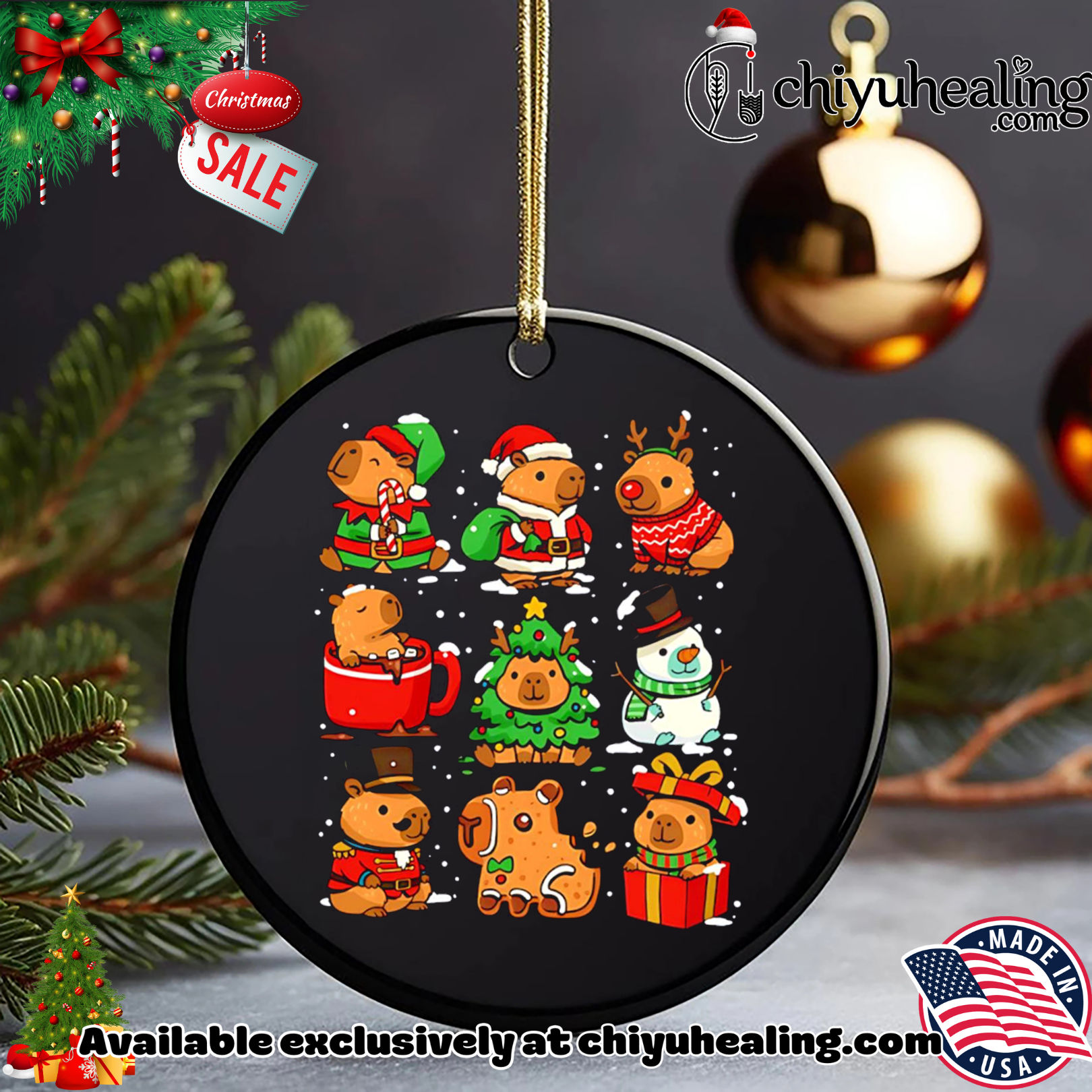 Christmas Capybaras 2025 cute style shirt, Hoodie, Sweatshirt, Poster Canvas, Mug, Ornaments 5 Christmas Capybaras 2025 cute style shirt, Hoodie, Sweatshirt, Poster Canvas, Mug, Ornaments