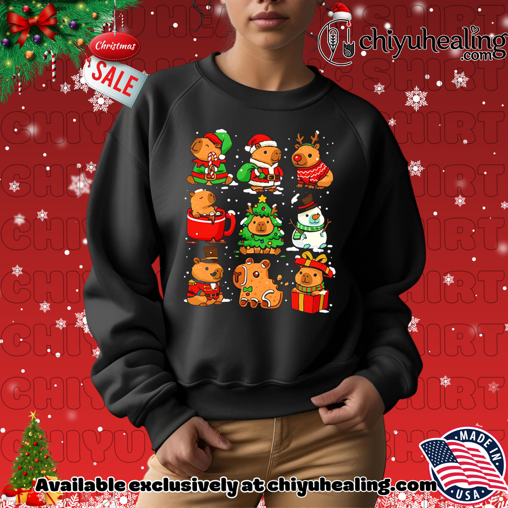Christmas Capybaras 2025 cute style shirt, Hoodie, Sweatshirt, Poster Canvas, Mug, Ornaments Christmas Capybaras 2025 cute style shirt, Hoodie, Sweatshirt, Poster Canvas, Mug, Ornaments
