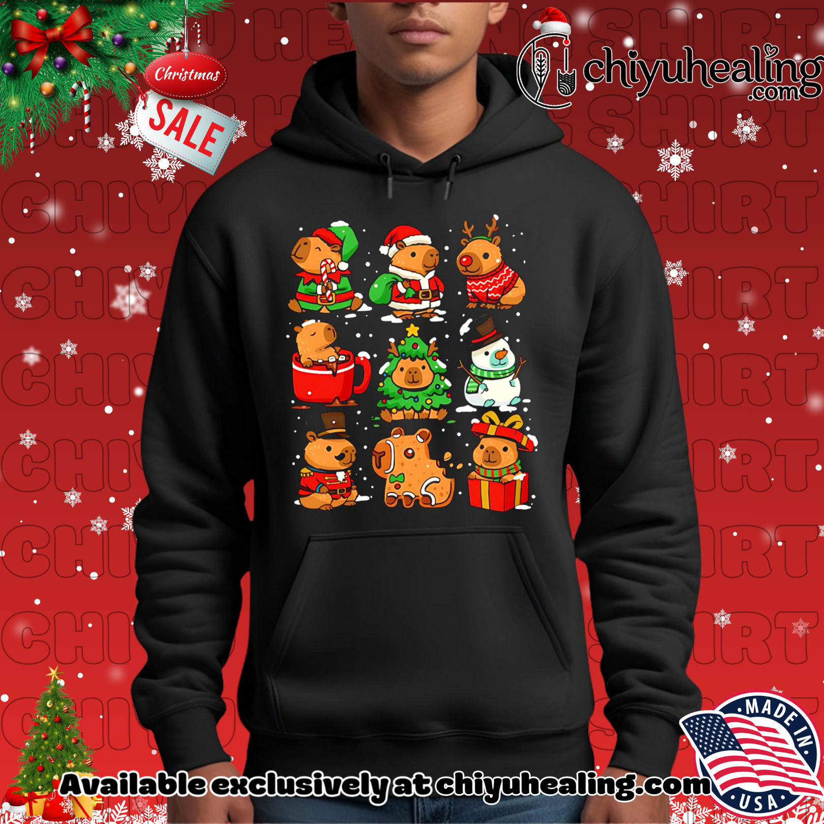 Christmas Capybaras 2025 cute style shirt, Hoodie, Sweatshirt, Poster Canvas, Mug, Ornaments 2 Christmas Capybaras 2025 cute style shirt, Hoodie, Sweatshirt, Poster Canvas, Mug, Ornaments