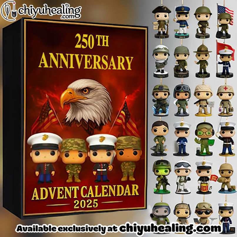 Christmas Gift - 250th Anniversary Advent Calendar 2025, Christmas Countdown Advent Calendar Gift Box with 24 Acrylic Ornaments