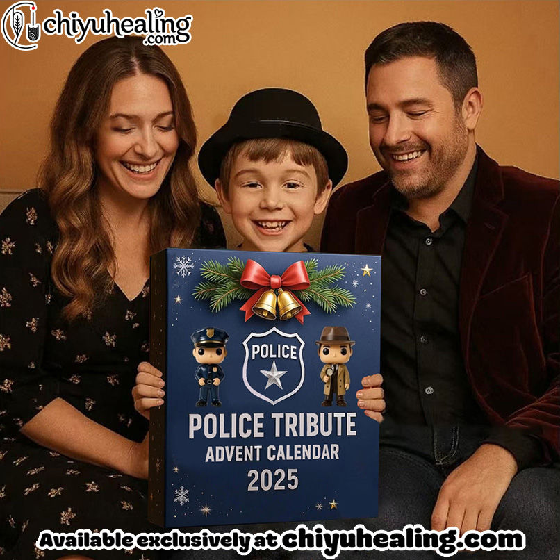 Christmas Gift - Police Tribute Advent Calendar 2025, Christmas Countdown Advent Calendar Gift Box with 24 Acrylic Ornaments 3 Christmas Gift - Police Tribute Advent Calendar 2025, Christmas Countdown Advent Calendar Gift Box with 24 Acrylic Ornaments