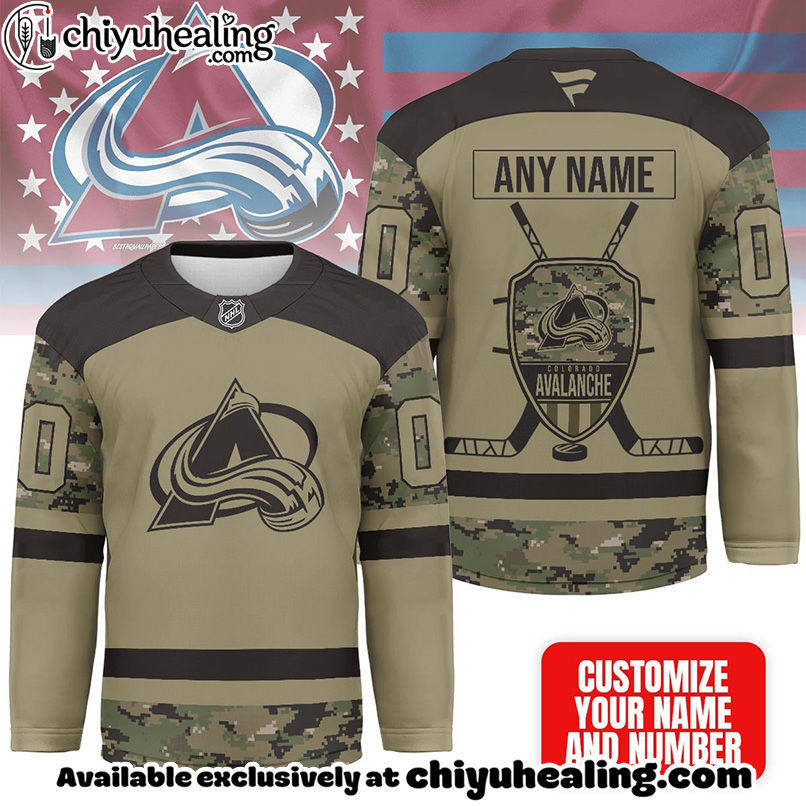 Colorado Avalanche - Premium NHL Camo Army Hockey Jersey